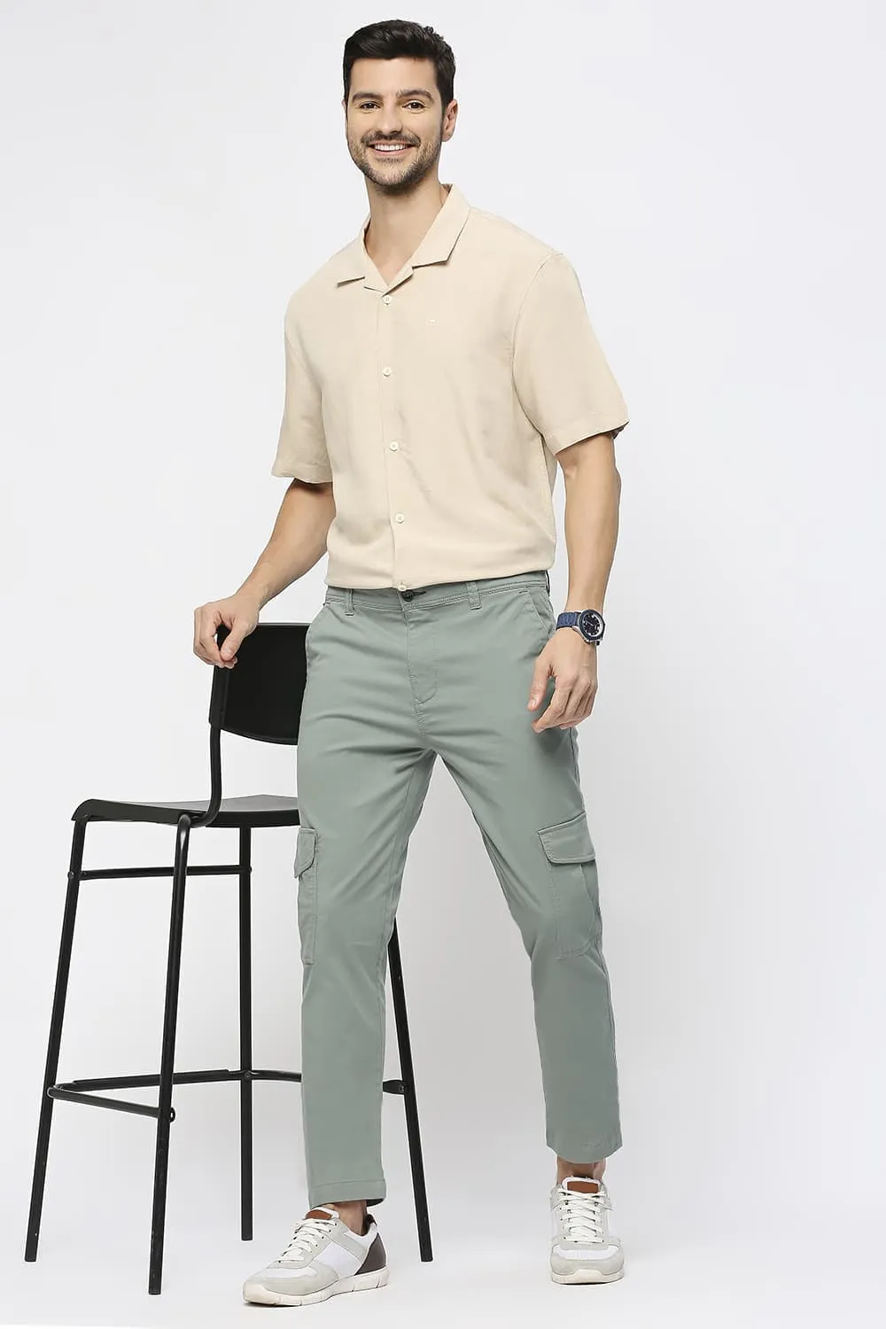 Drift Fit Cotton Stretch Dobby Trousers