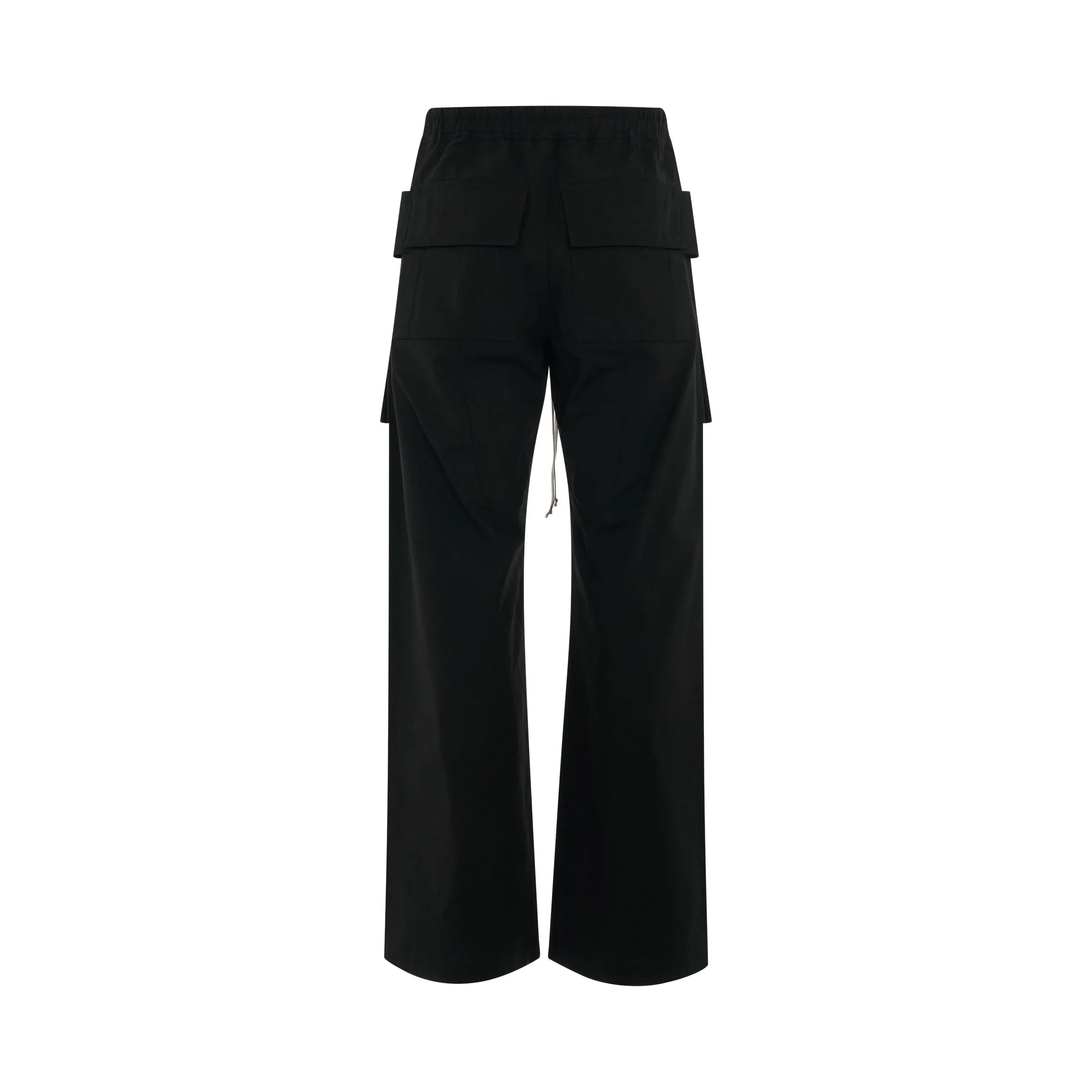 DRKSHDW Creatch Cargo Drawstring Woven Pants in Black