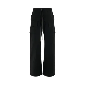 DRKSHDW Creatch Cargo Drawstring Woven Pants in Black