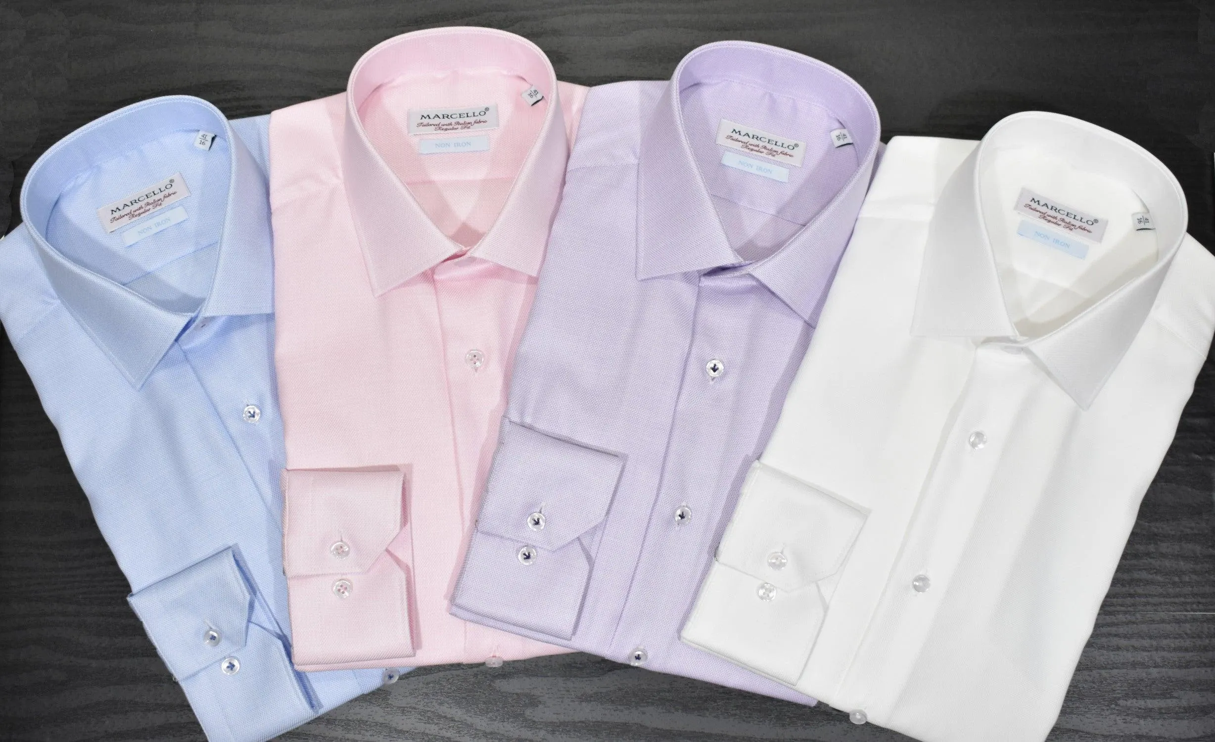 DS100L Lilac Fine Piquet Dress Shirt