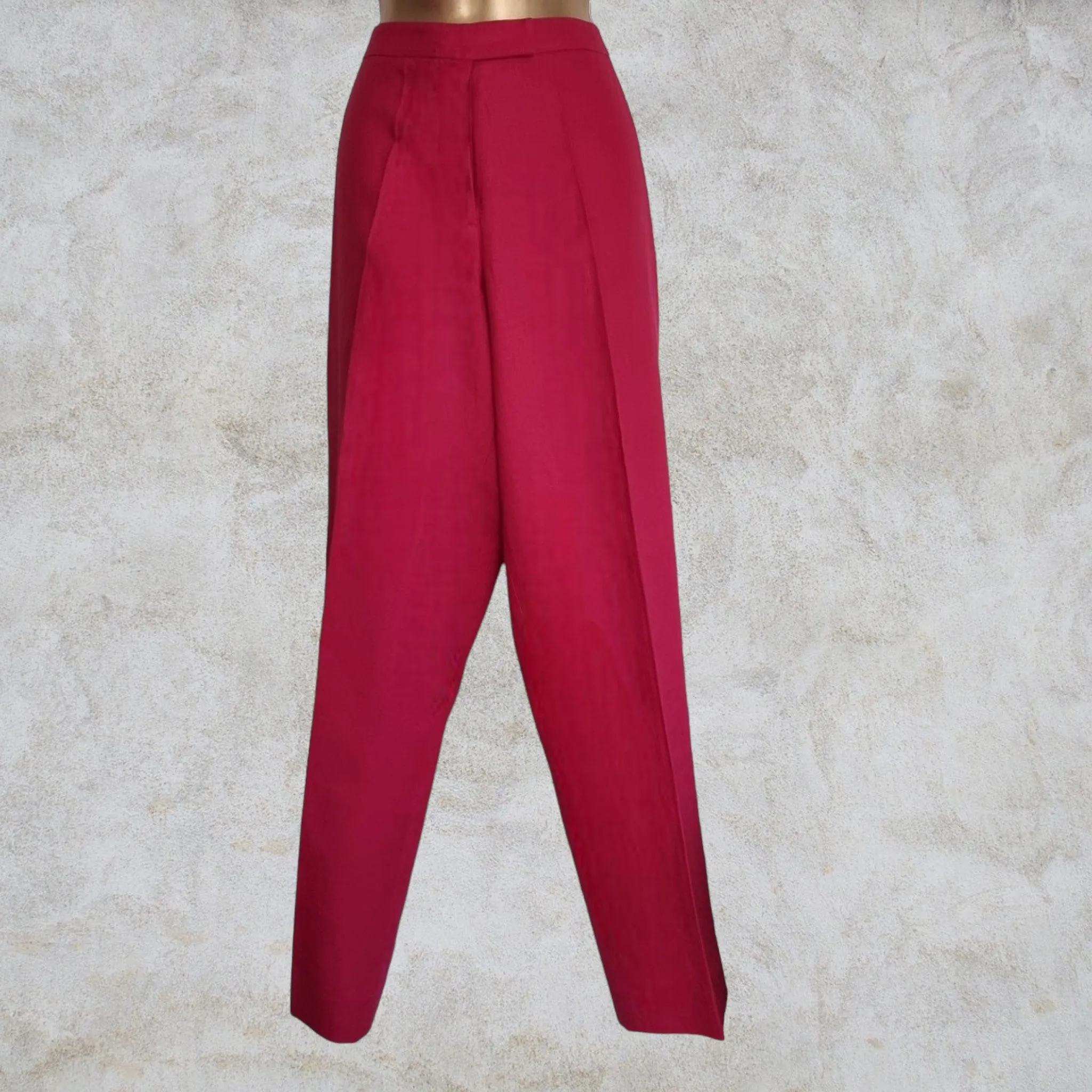 East Women's Pink Wide Leg Lined Trousers UK 12 US 8 EU 40 IT 44