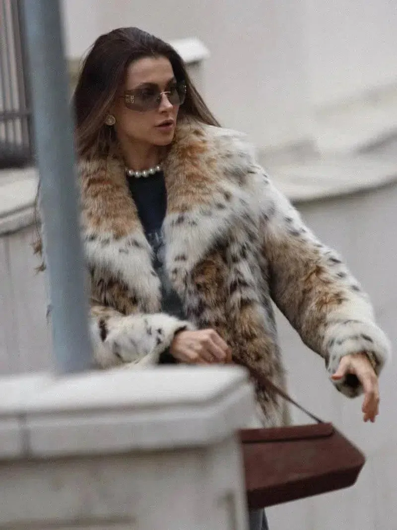 Eleonora – Leopard print – Faux fur coat