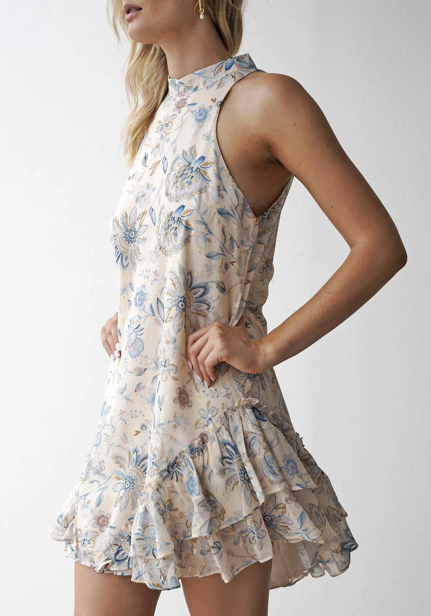 Emotions Floral Sleeveless Mini Dress