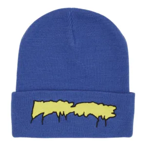 FA AWESOME DRIP STAMP EMBROIDERED EXCLUSIVE BEANIE BLUE