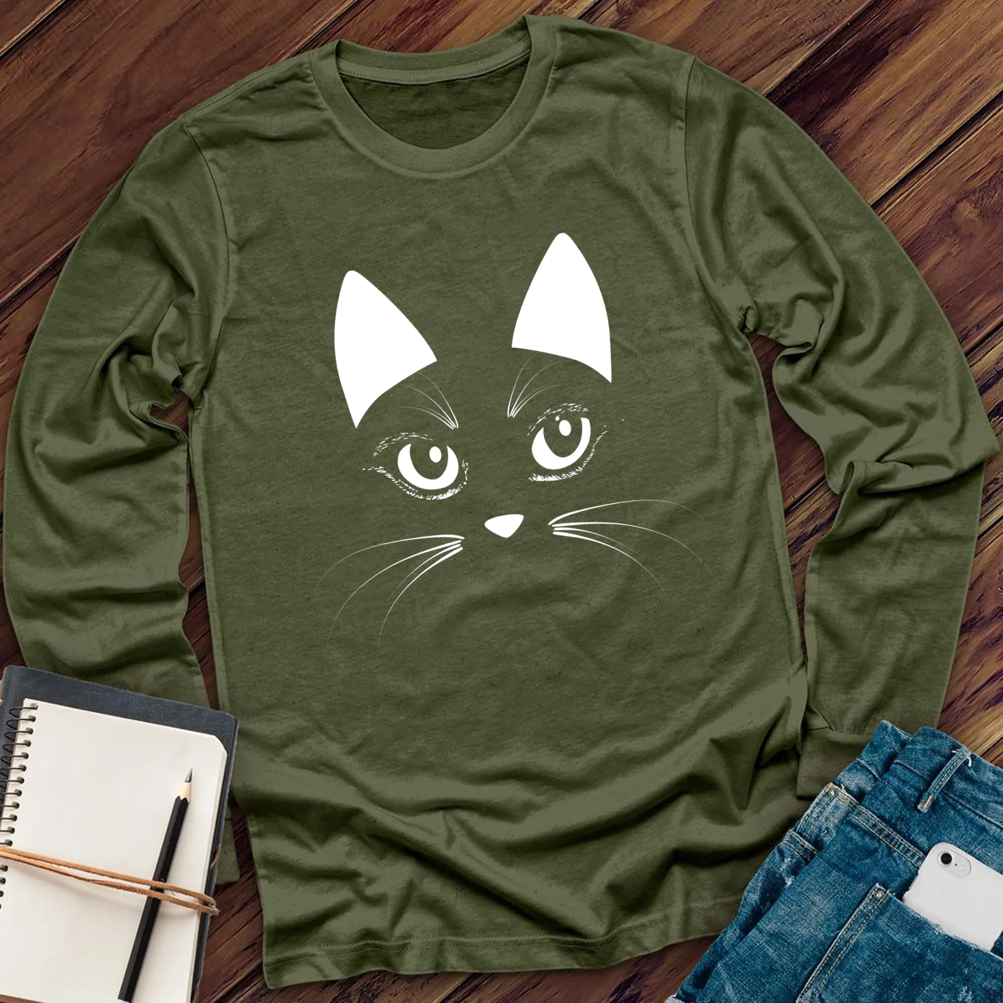 Face of Feline Long Sleeve