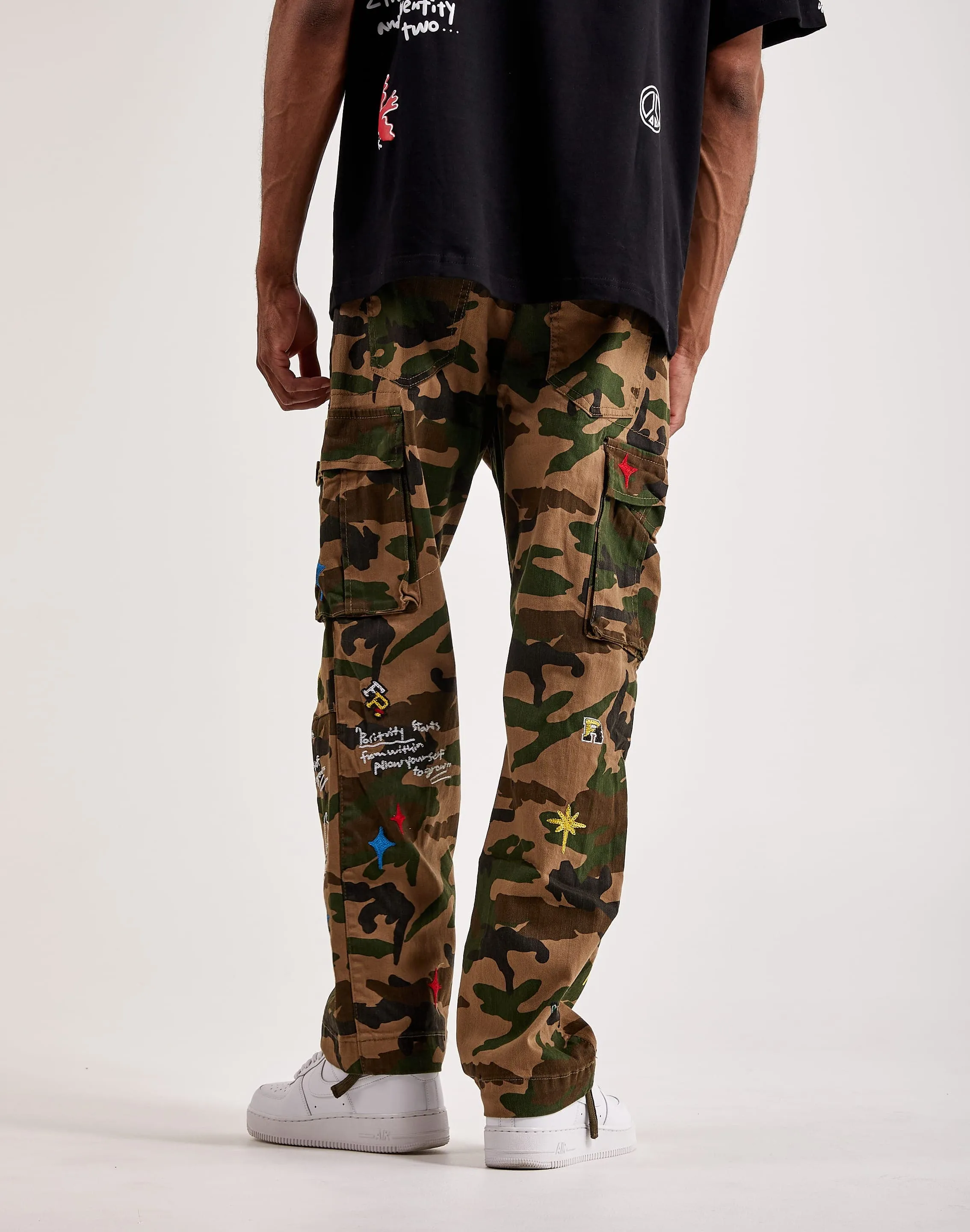 First Row Patch Cargo Pants