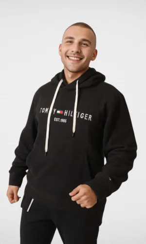 Fleece Men TH Hoodie - Black