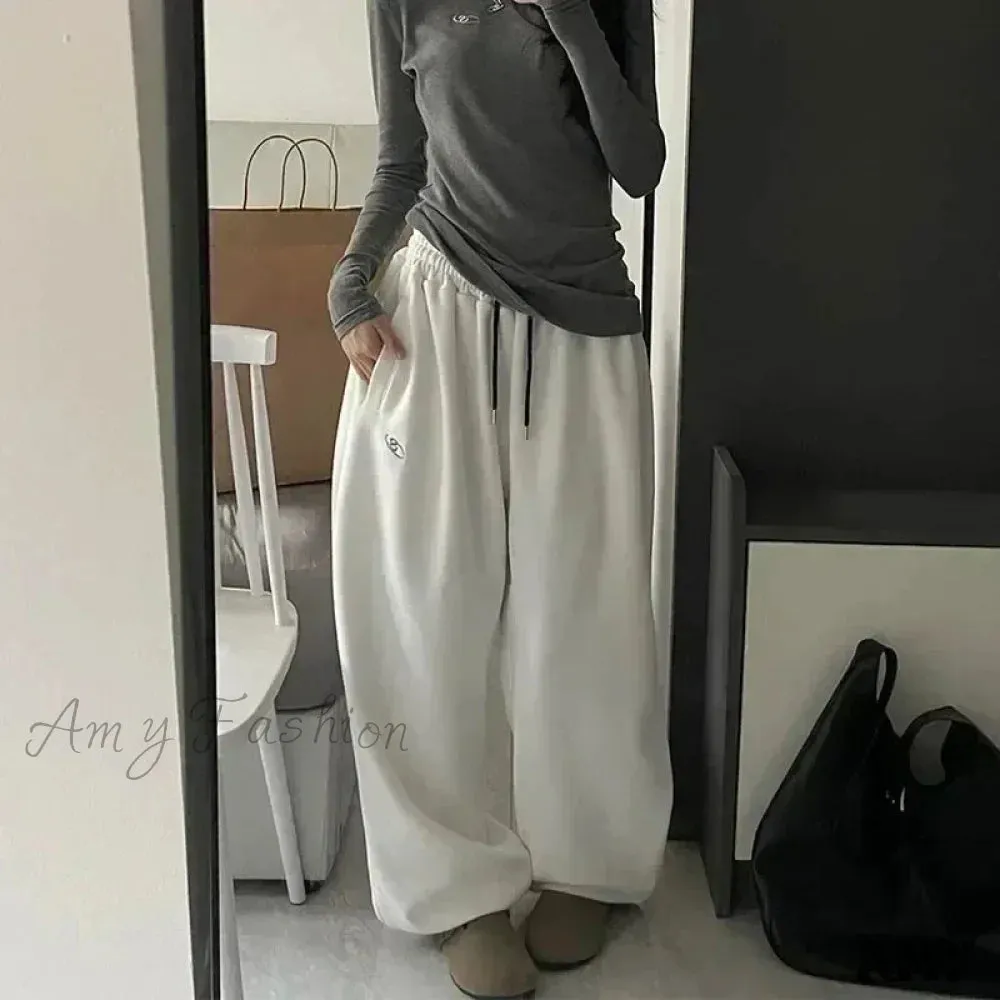 Fleece Sweat Oversized Harajuku Thick Wide Leg Pants