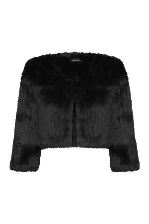 FUR BOLERO BLACK