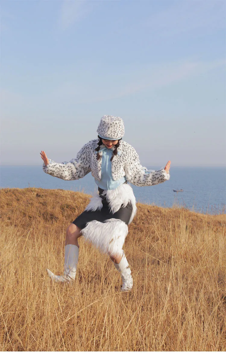 FUR FUR high-waisted jacket