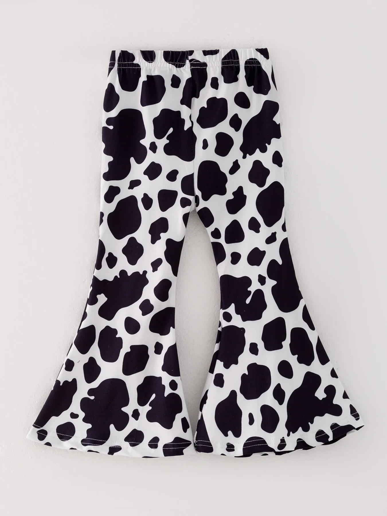 Girls Cow Print Milk Silk Pants