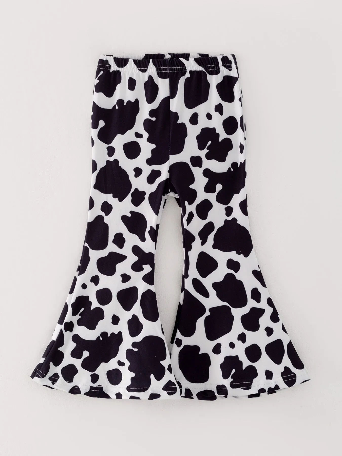 Girls Cow Print Milk Silk Pants