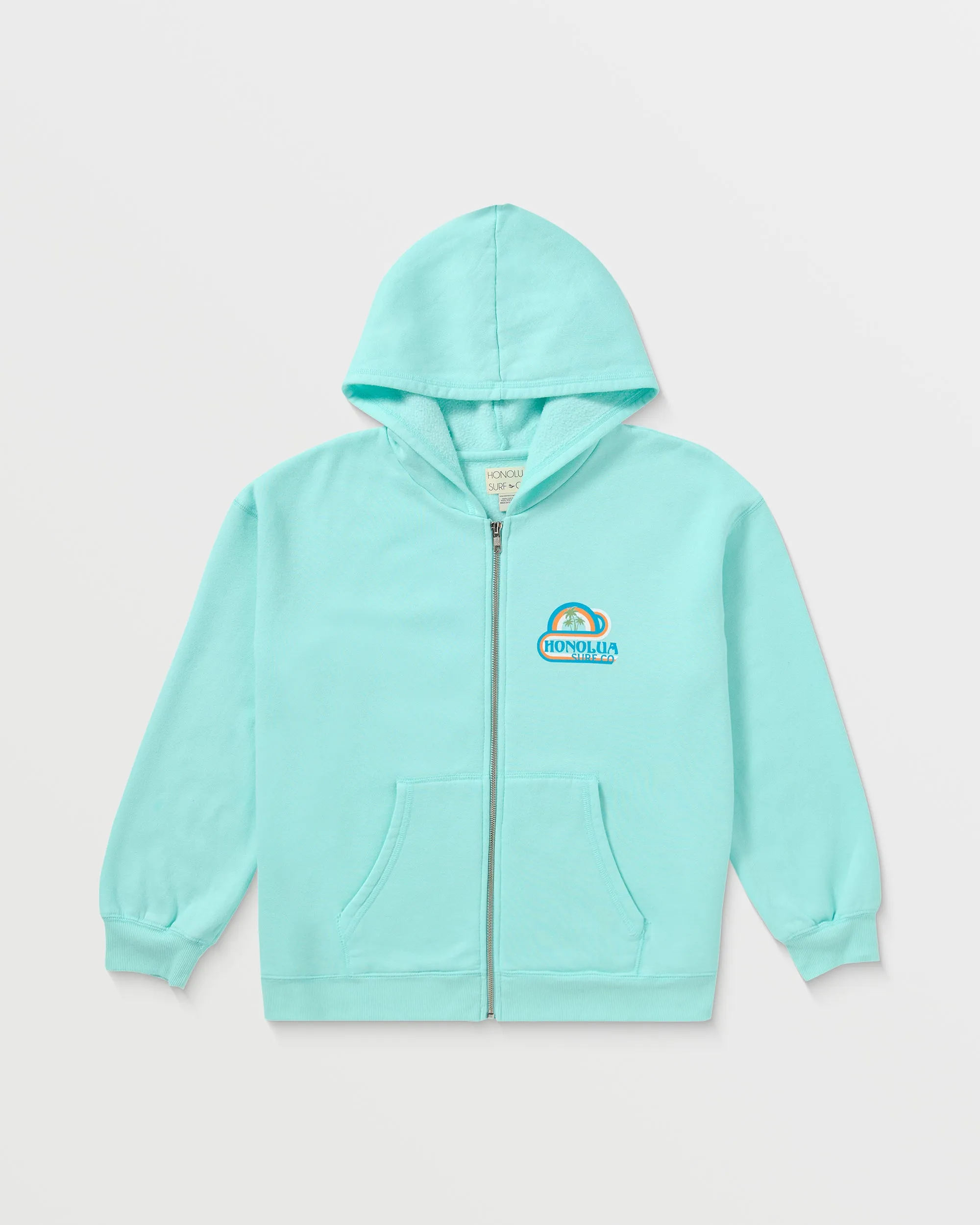 Girls Island Bound Full Zip Hoodie - Barrier Reef