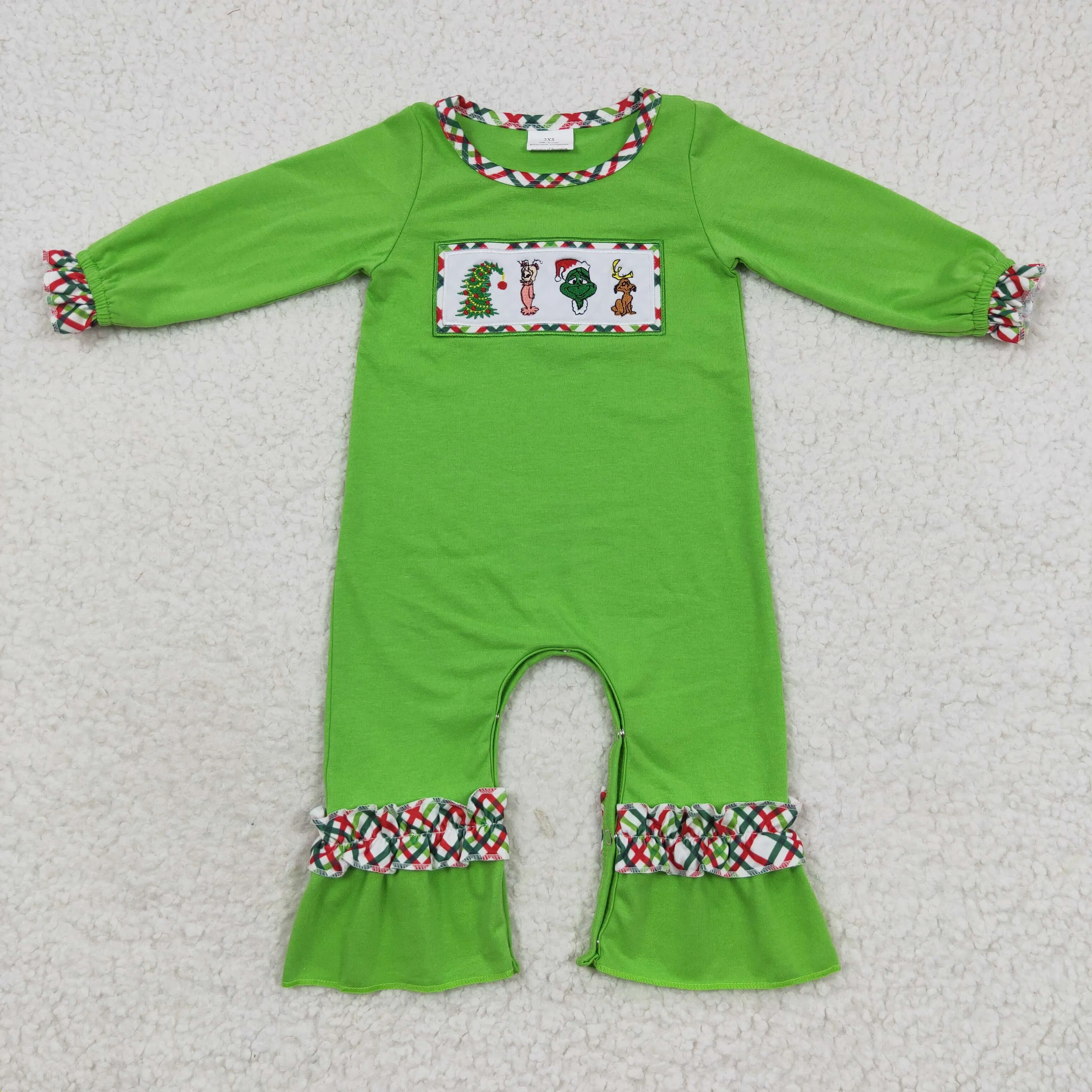 girls Xmas Cartoon long sleeve onesie LR0324