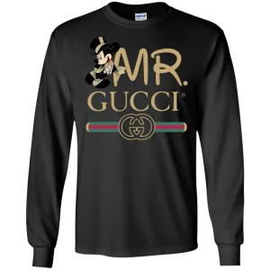 Gucci Couple Disney Mickey Valentine's Day T-shirt Men Long Sleeve Shirt