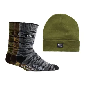 Hard Yakka Camo Sock & Beanie Bundle (Y22943)