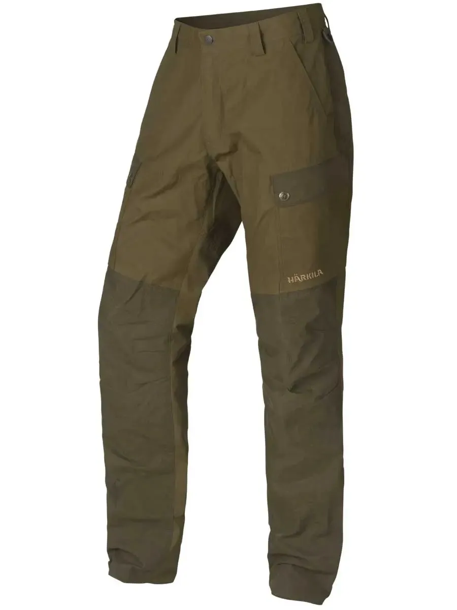 HARKILA Asmund Trousers - Mens - Dark Olive & Willow Green