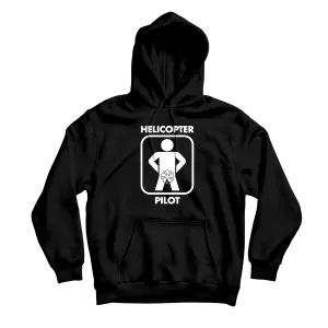 Helicopter Pilot Black Hoodie