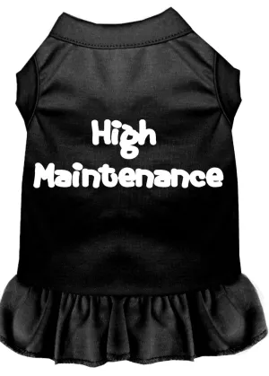 High Maintenance Screen Print Dress Black Lg (14)