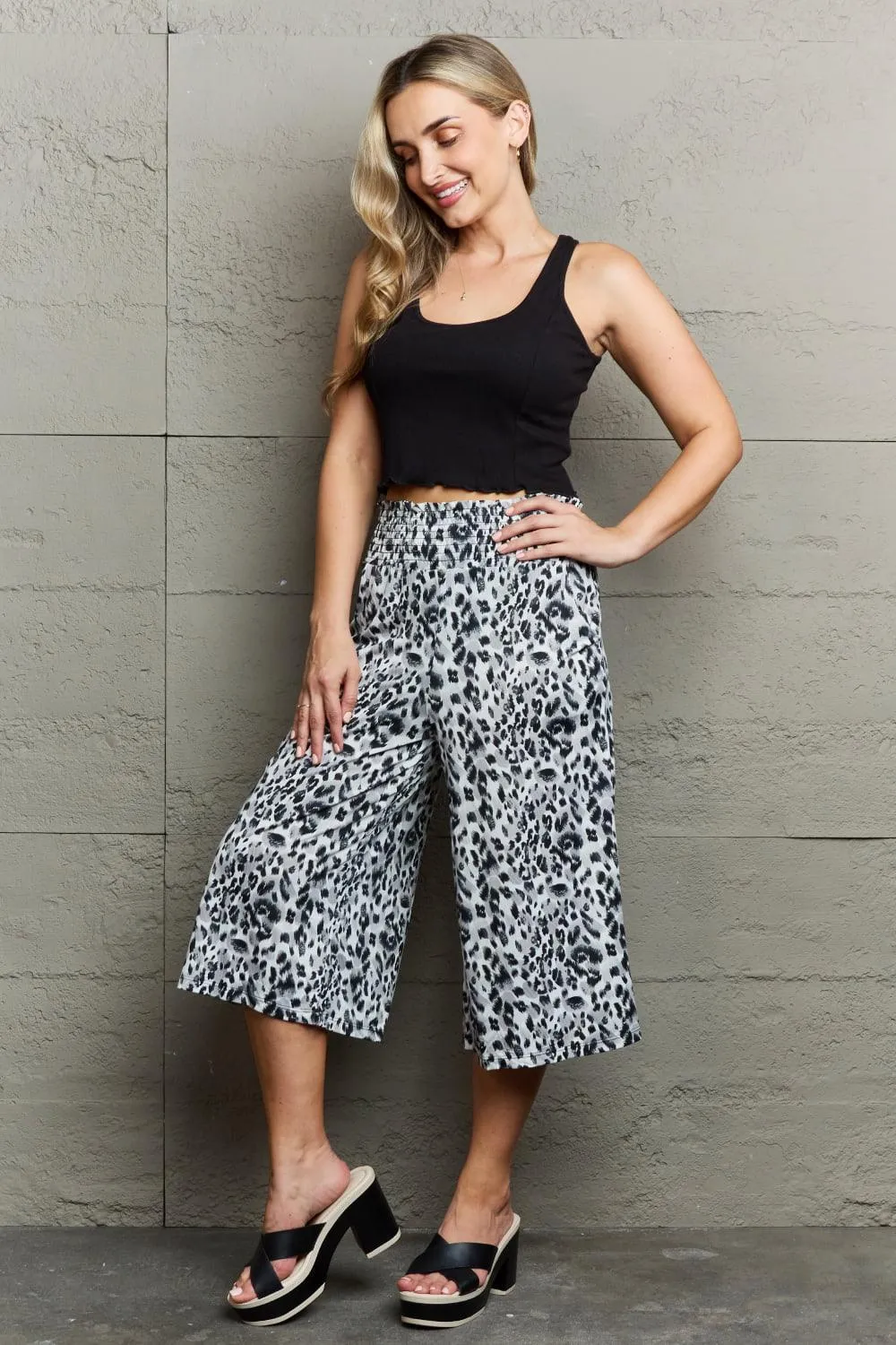 High Waist Flowy Wide Leg Pants