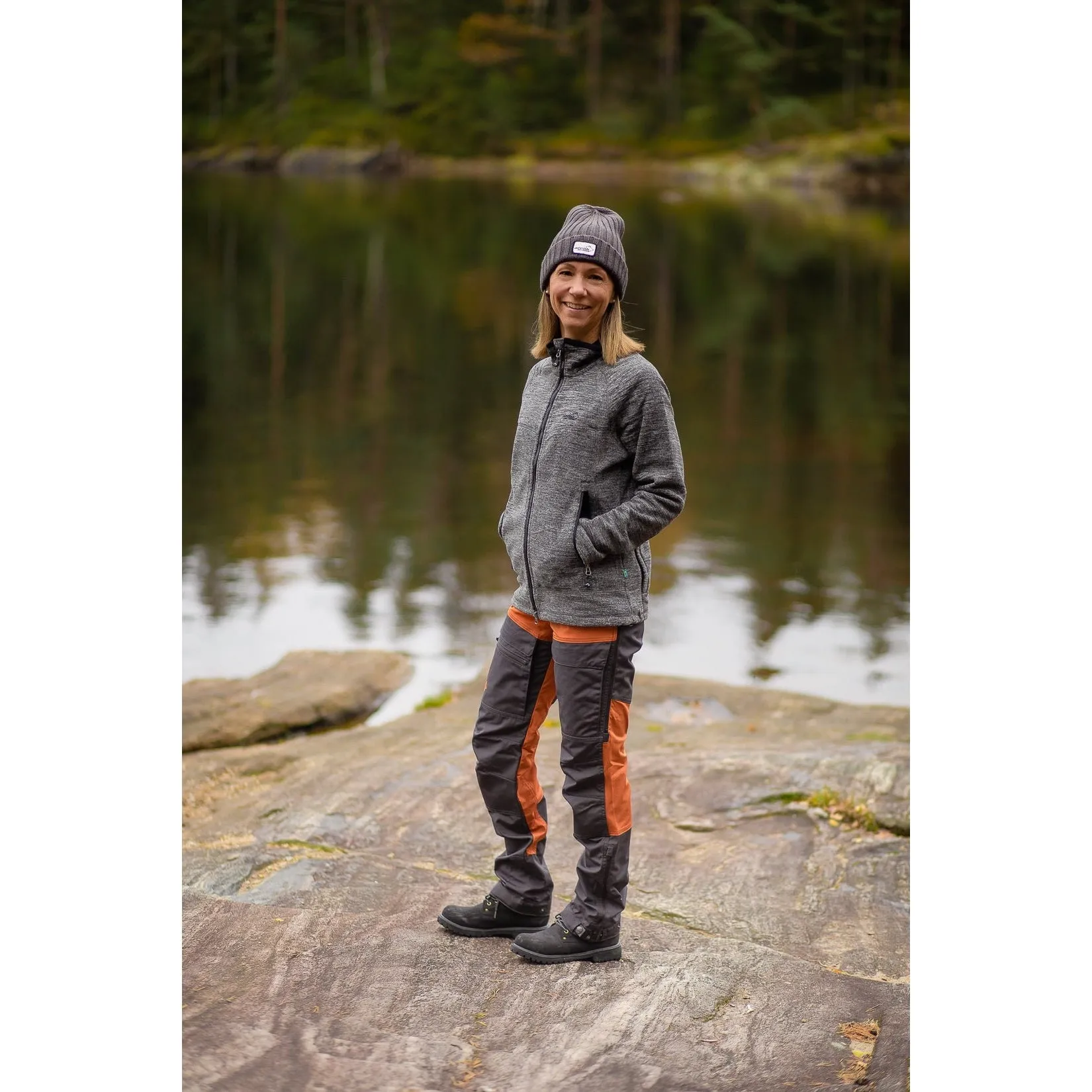 Hiker Fleece Jacket Lady (Gray Mélange)