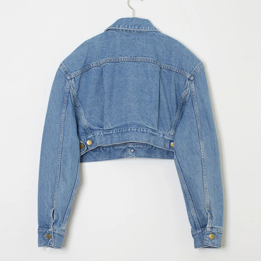 【HOLIDAY/ホリディ】CROPPED DENIM JACKET (LIGHT INDIGO) <br>23102033