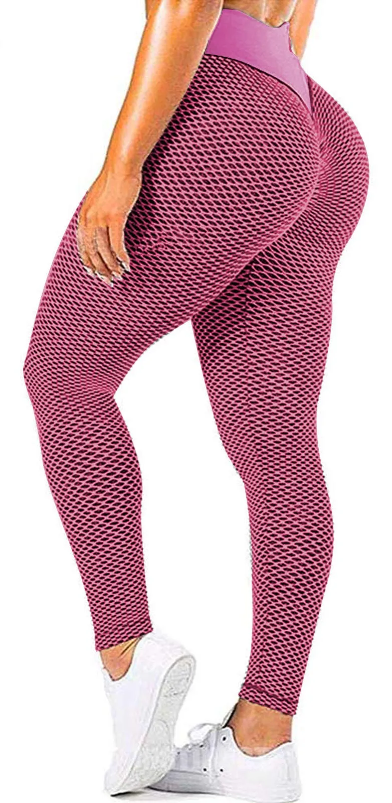 Honeycomb Pants High Waist Yoga Pants Peach Hip Sweatpants