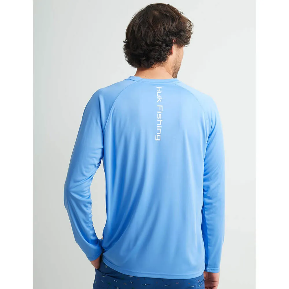 Huk Performance Vented Pursuit Long Sleeve T-Shirt - Marolina Blue