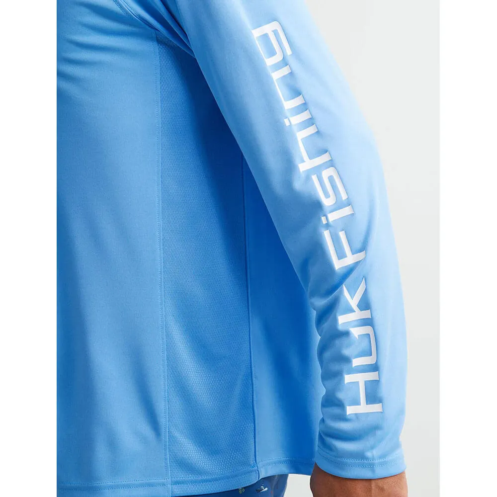 Huk Performance Vented Pursuit Long Sleeve T-Shirt - Marolina Blue