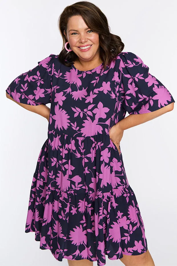 Izzie Contrast Ivy Dress