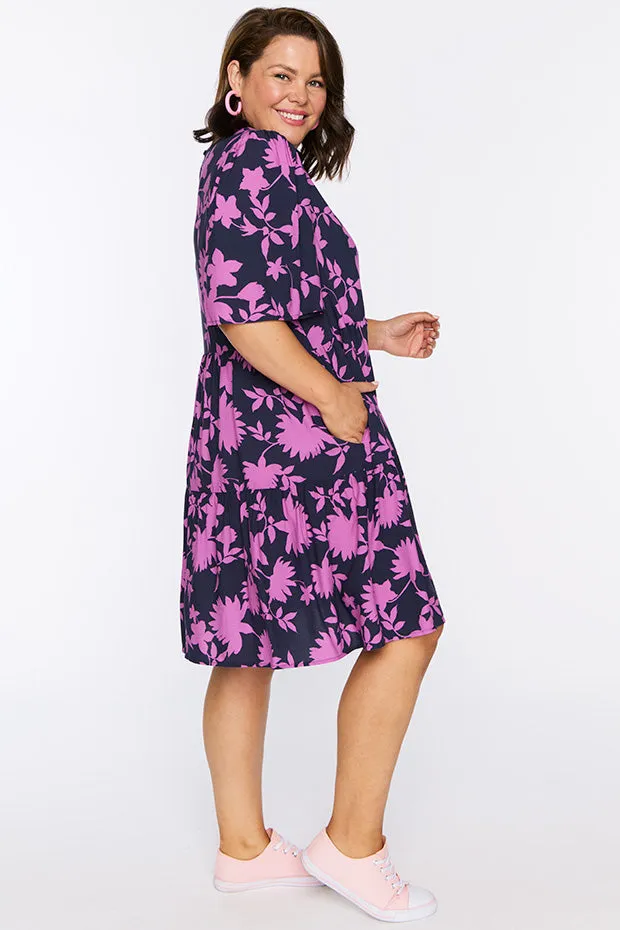 Izzie Contrast Ivy Dress