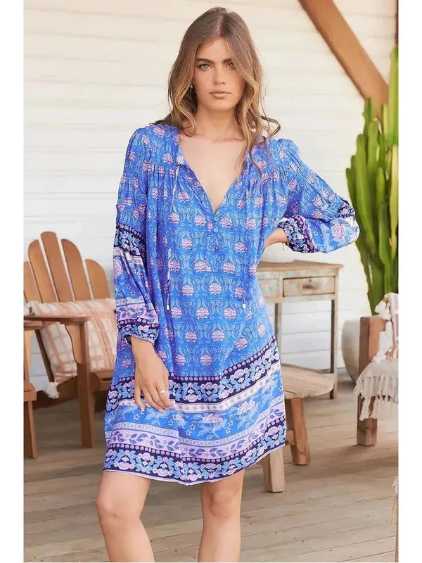 JAASE Day Bluey Print Jany Mini Dress