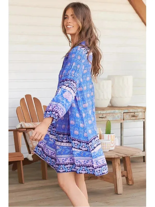 JAASE Day Bluey Print Jany Mini Dress