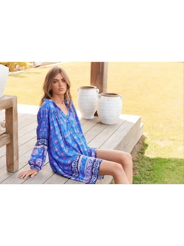 JAASE Day Bluey Print Jany Mini Dress