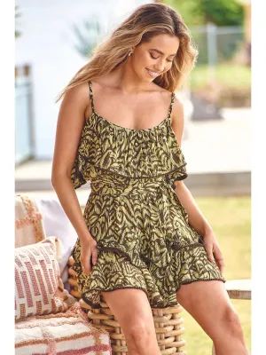 JAASE Wilderness Clover Print Carlotta Mini Dress