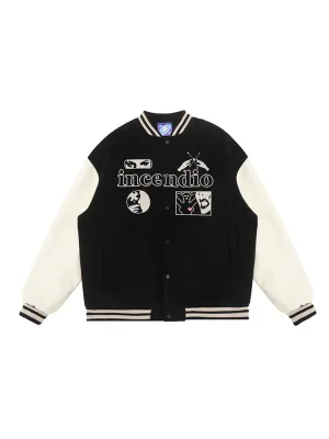 JULIE FACE varsity jacket