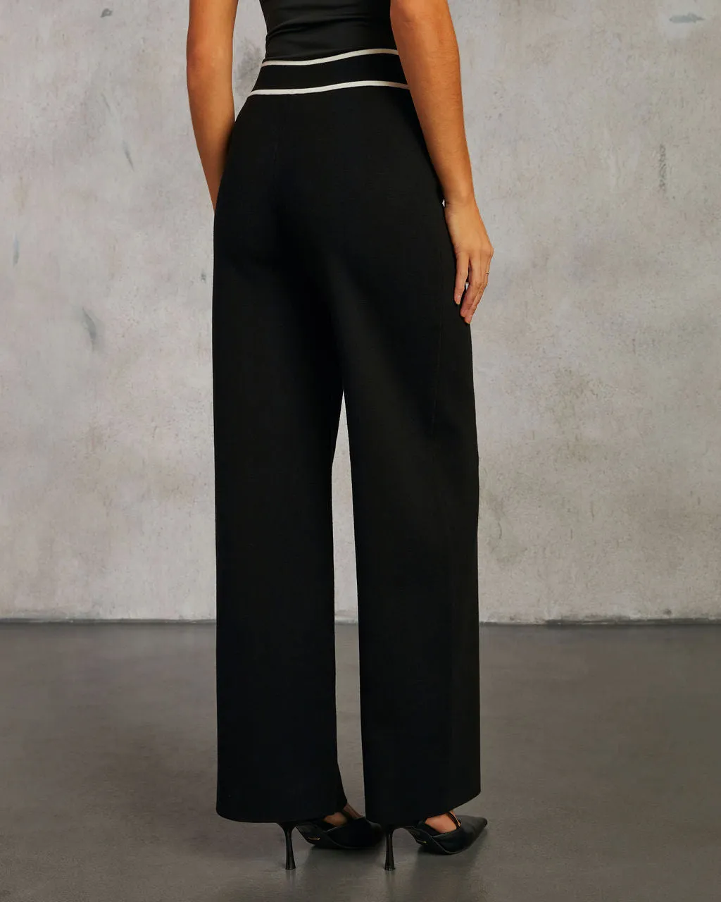 Keeting Contrast High Waisted Pants