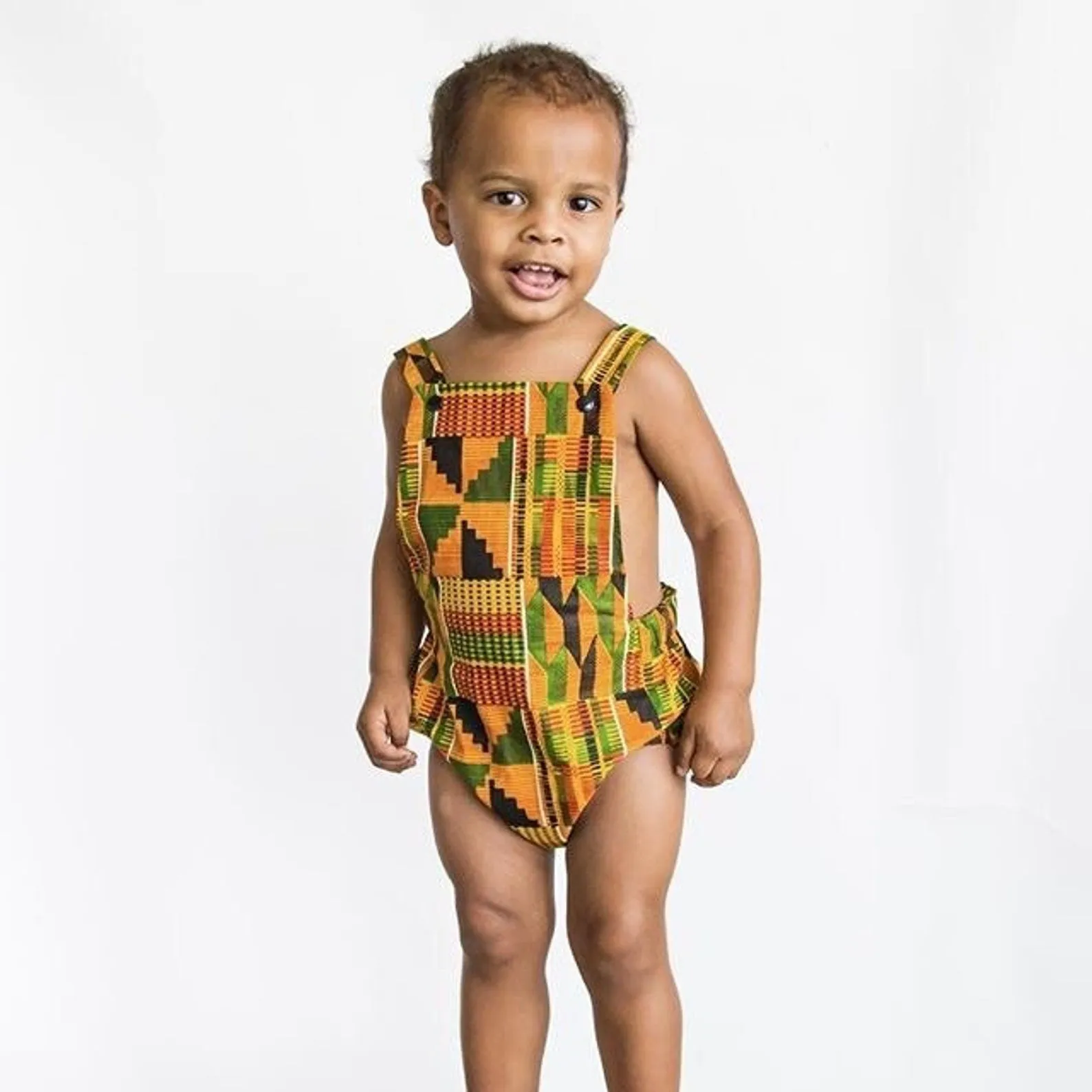 Kente Baby Boy One-Piece Romper