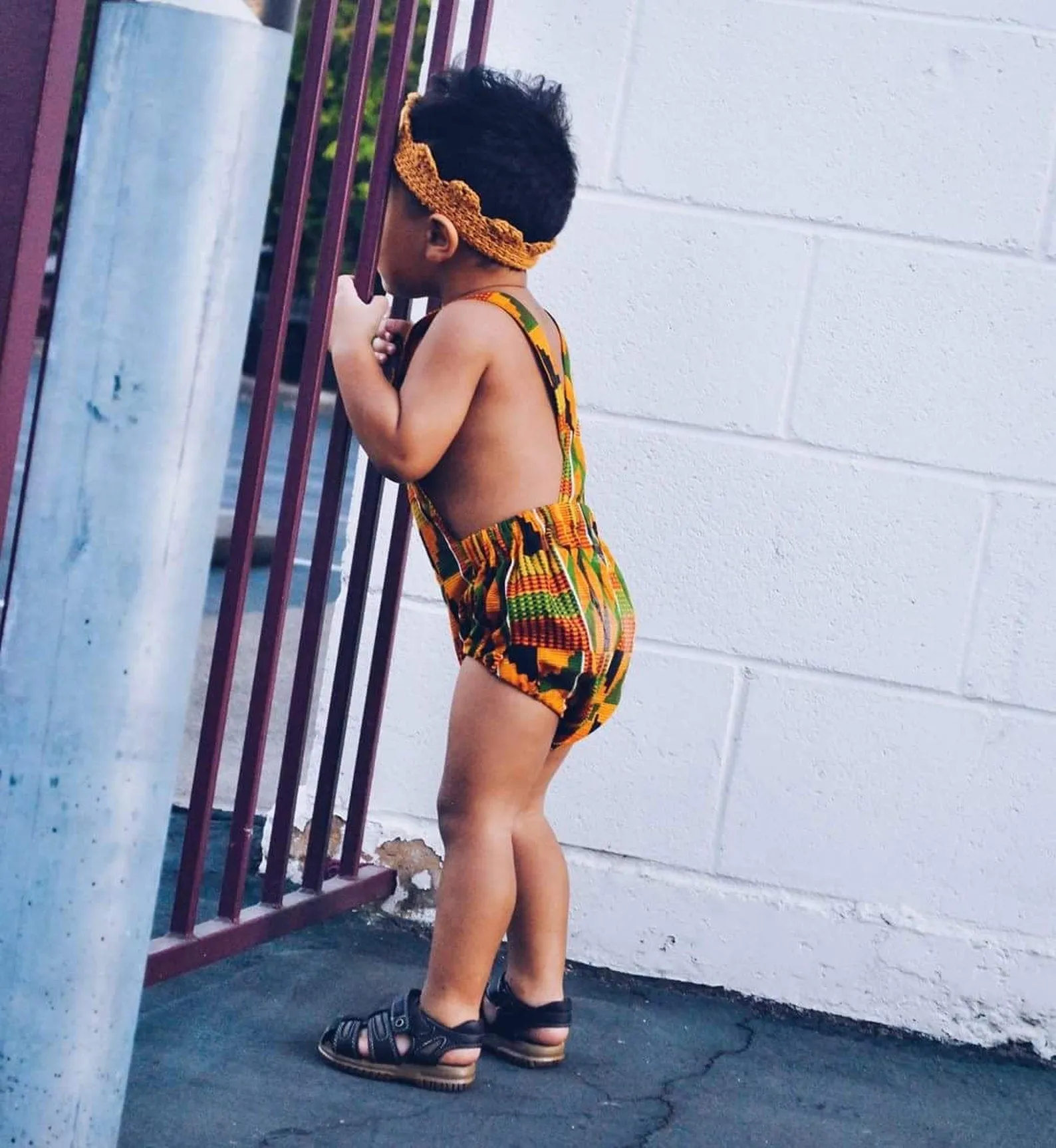 Kente Baby Boy One-Piece Romper