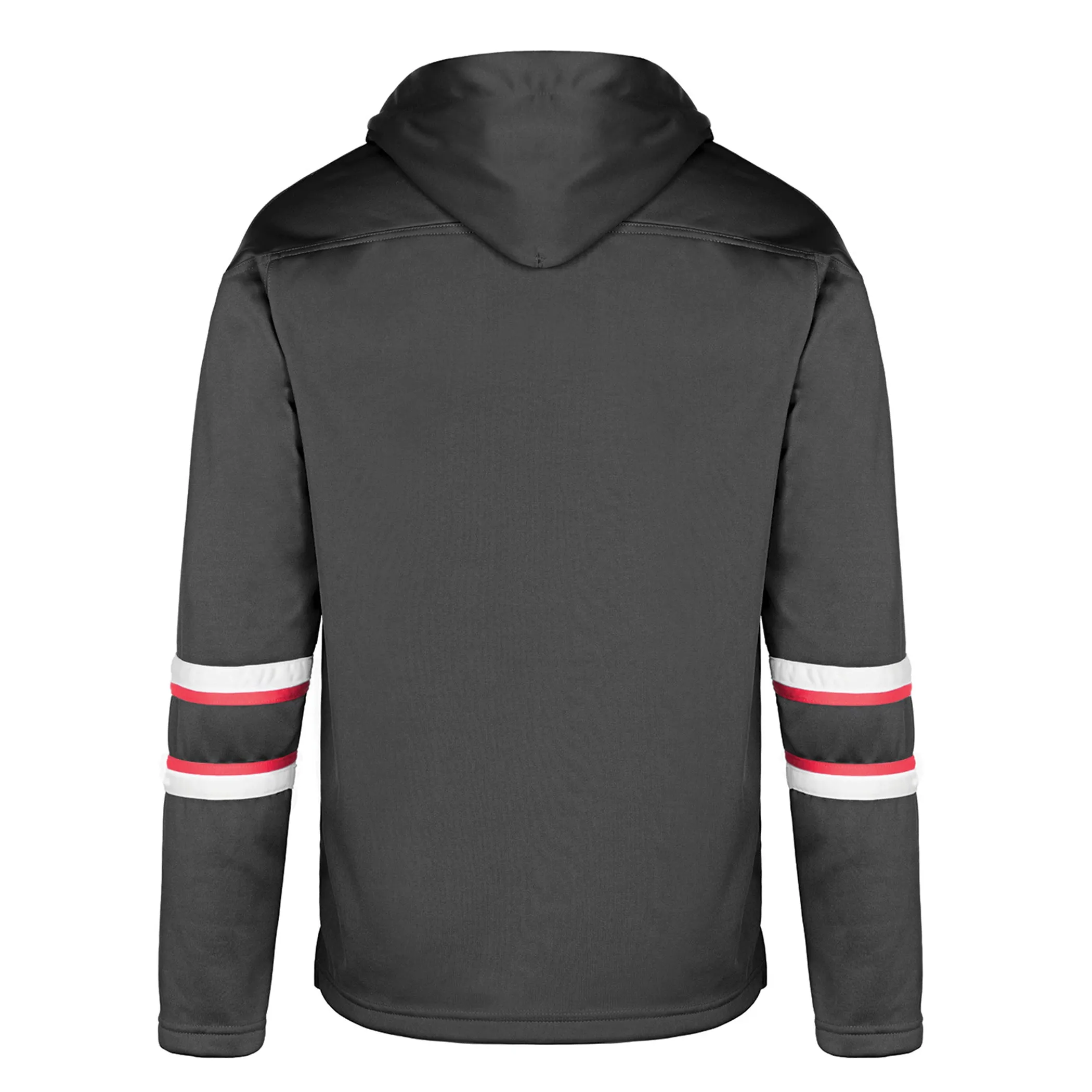 L00617 - Dangle - Adult Pullover Hockey Lace Hooded Sweatshirt