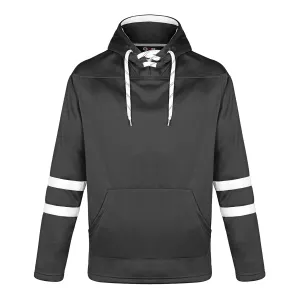 L00617 - Dangle - Adult Pullover Hockey Lace Hooded Sweatshirt