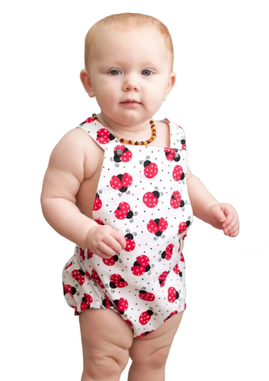 Ladybug Baby Romper with Headband