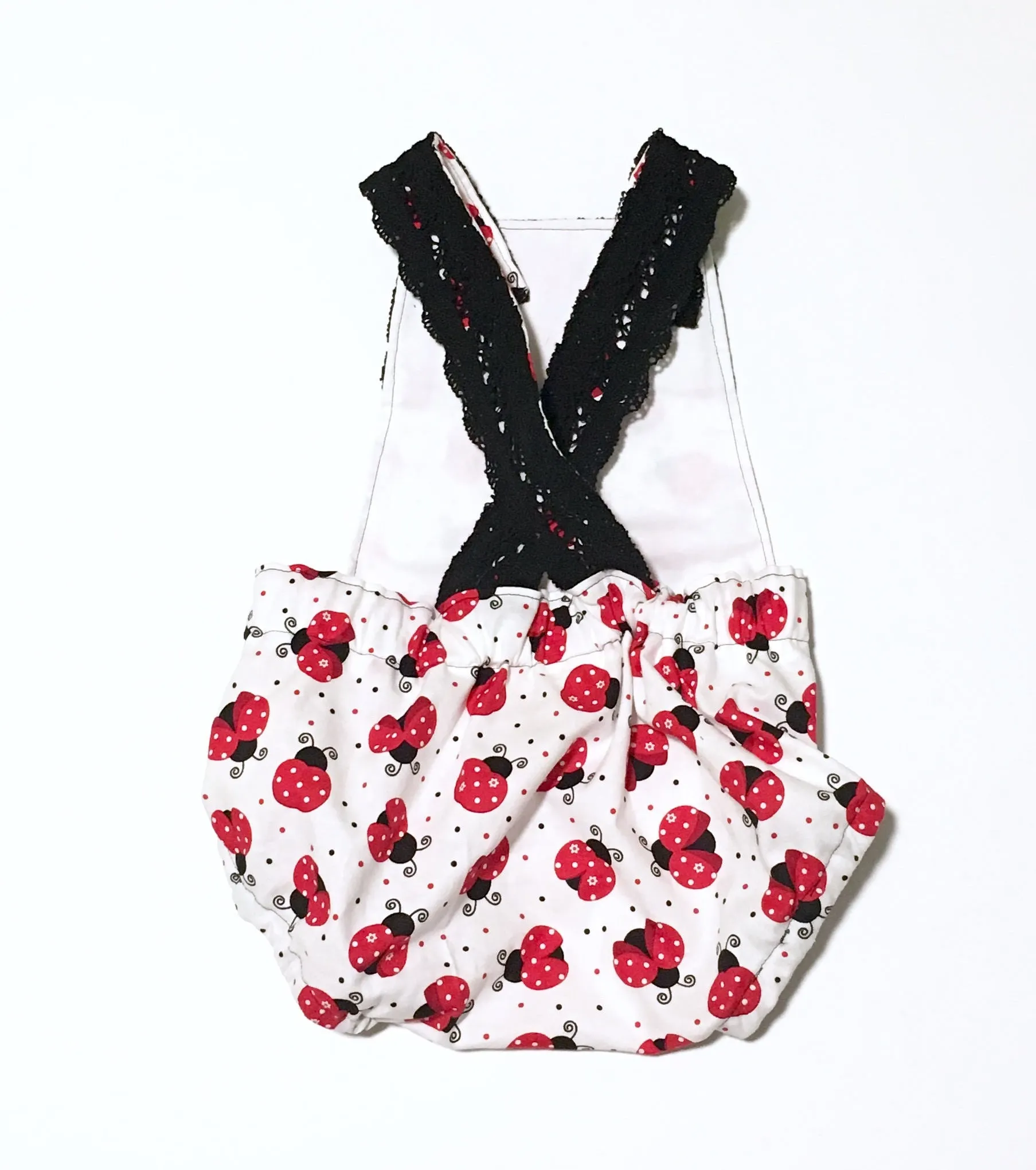 Ladybug Baby Romper with Headband