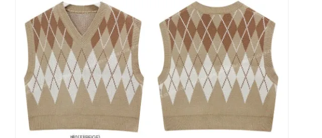 Loose Knitting Wool Oversize Sweater Vest