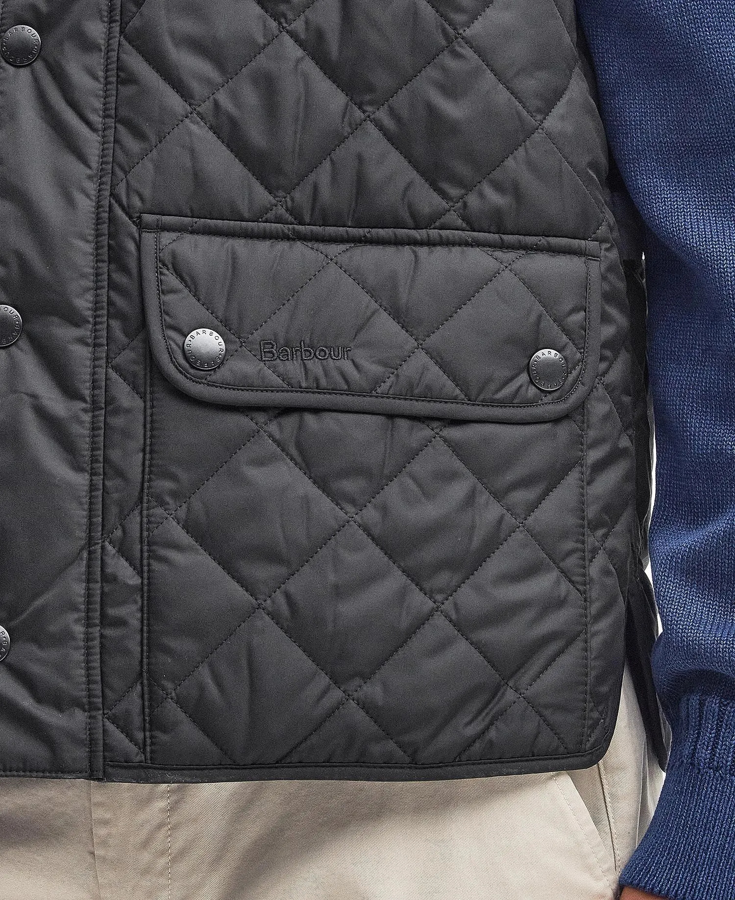 Lowerdale Quilted Gilet in Black