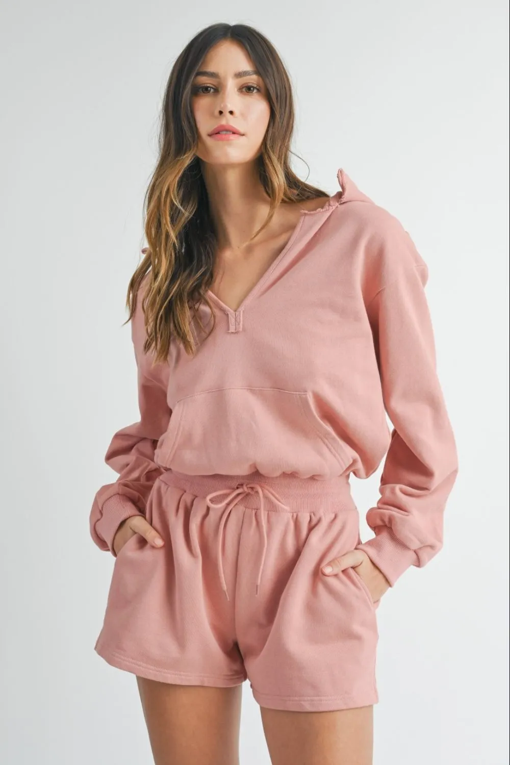 MABLE French Terry Hooded Romper