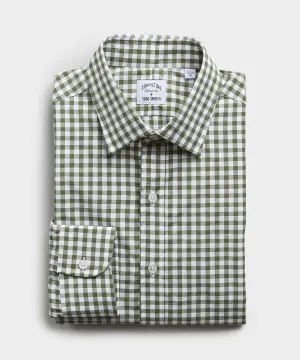 Made in the USA Hamilton   Todd Snyder Gingham Plaid Shirt Green