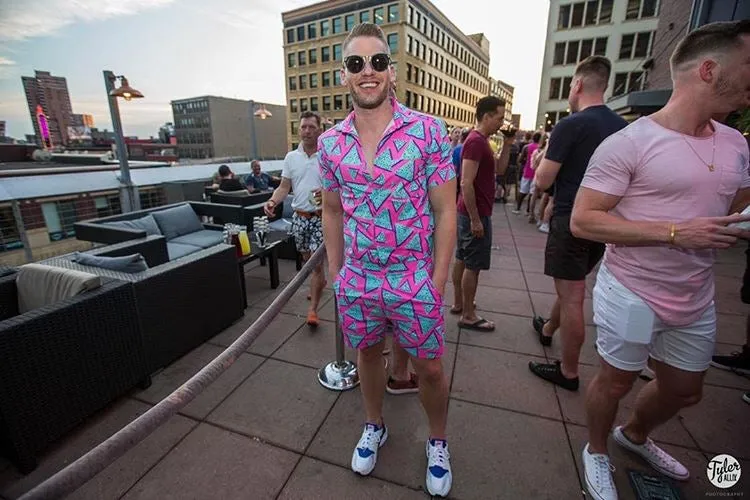 Male Romper - Retro