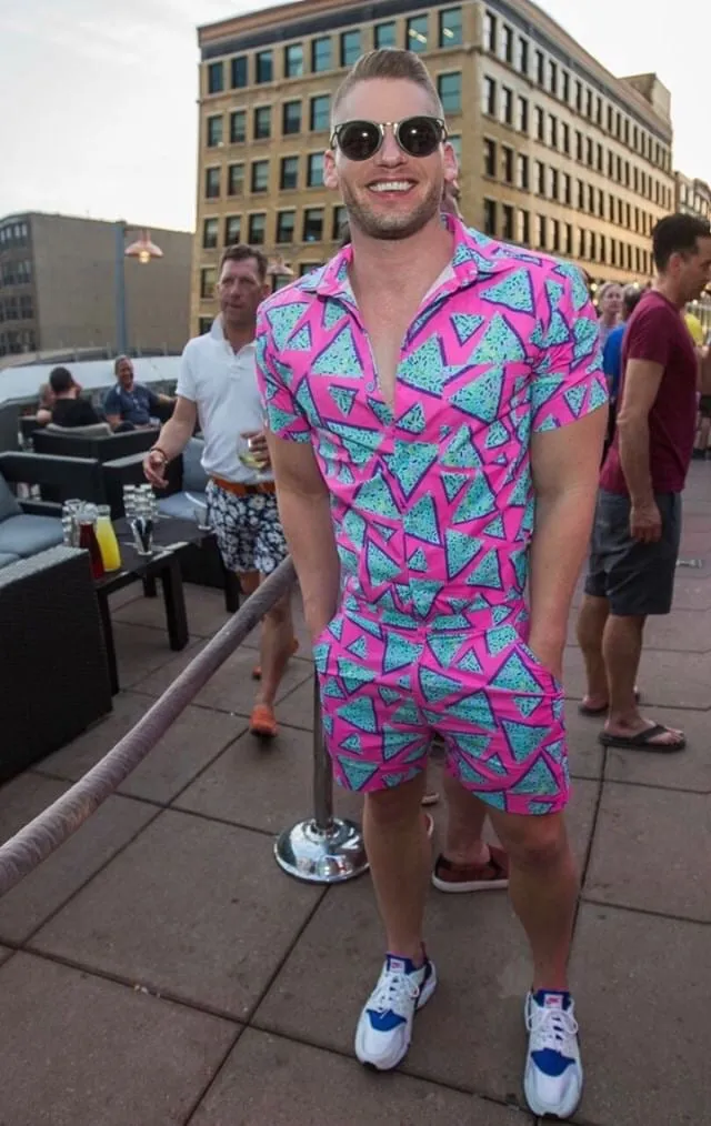 Male Romper - Retro