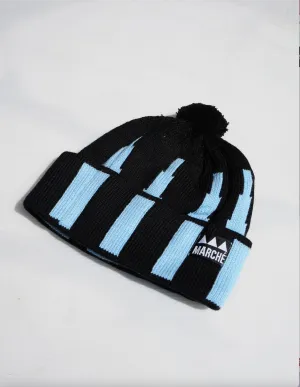 Marché Senegalese Beanie - Sky Blue /Black